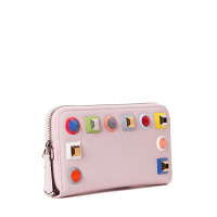 FENDI/芬迪 女钱包多彩双色彩虹铆钉长款拉链钱夹 8M0299