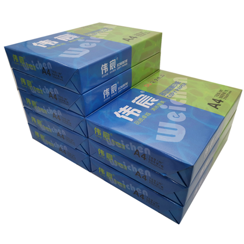 宣皇 伟宸A4打印纸80g500张/包复印纸电脑打印纸办公用品白纸草稿纸 伟宸A4 80G 8包/箱高清大图