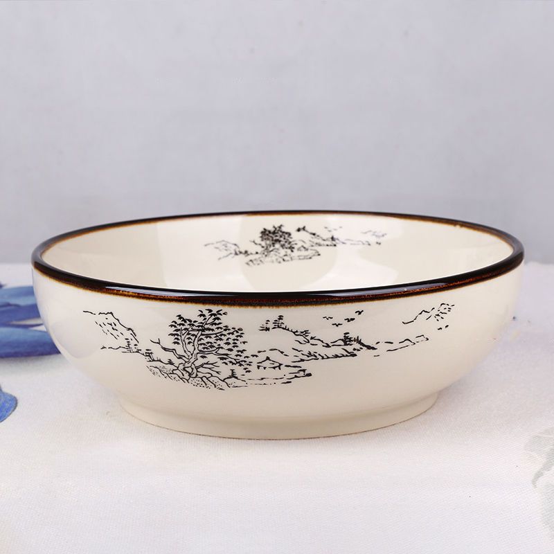 招财7英寸中式陶瓷餐具面碗大汤碗大号家用商用水煮鱼大碗盆酸菜鱼大