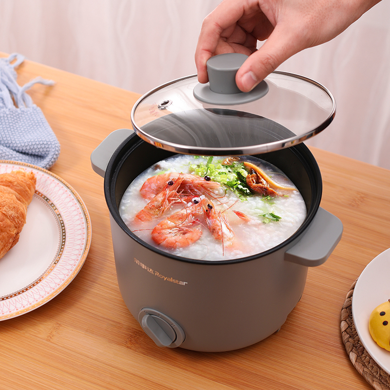 荣事达royalstar电火锅电煮锅宿舍学生锅多功能一体锅家用小电锅小
