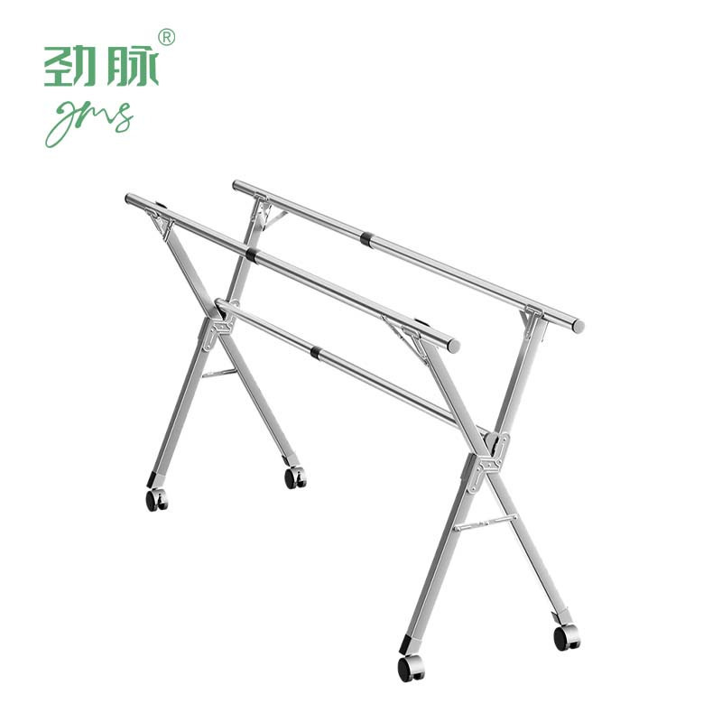 劲脉 折叠晾衣架 三杆方管2.4米 个高清大图