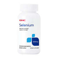美国原装正品GNC健安喜硒元素selenium酵母硒片剂200mcg200粒有机硒富硒补硒矿物质