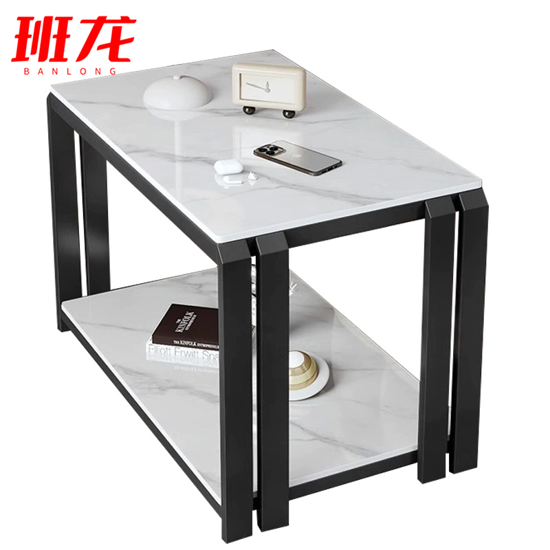 班龙岩板茶几60*40*55cm张高清大图