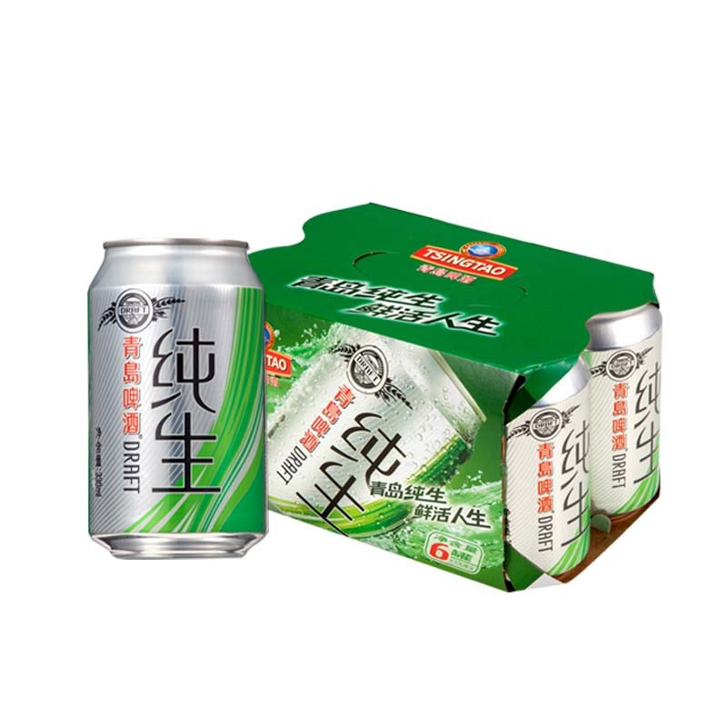 青岛啤酒 纯生(8度)330ml*6罐