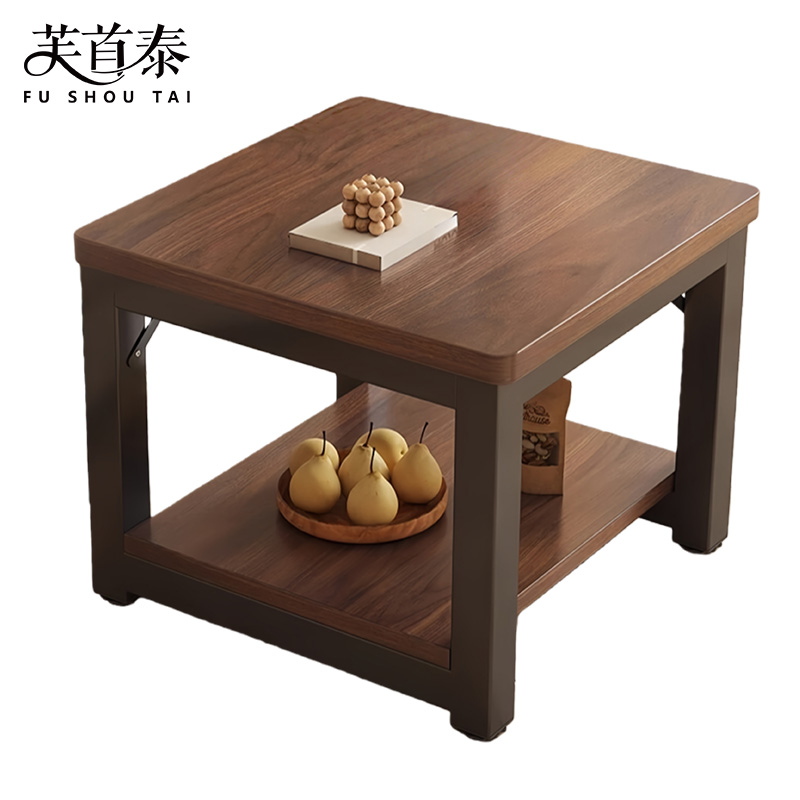 芙首泰木质茶几60*60*45cm张高清大图