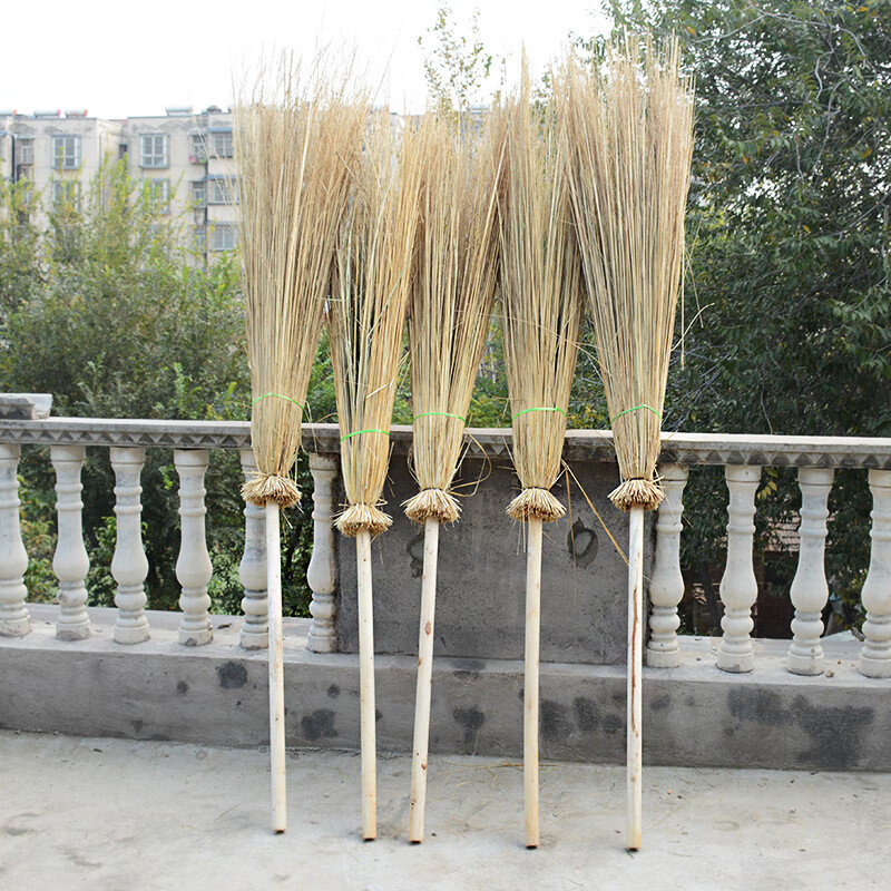 谋福 芨芨草大扫把植物织机扫把 环卫大笤帚保洁用品扫帚(10件装)高清大图