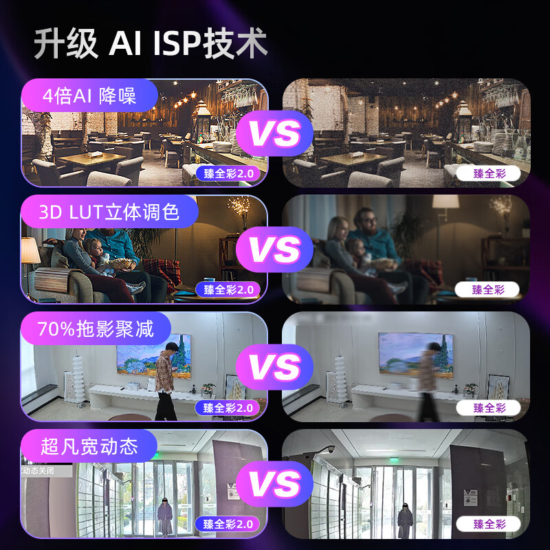 海康威视/HIKVISION网络监控摄像头400万超高清公司手机远程全彩POE半球3347SWDV3-L 2.8MM高清大图