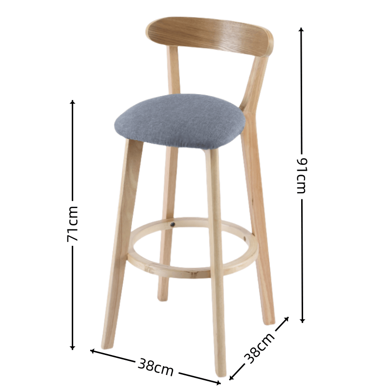 豫龙都高脚椅麻布款把高清大图