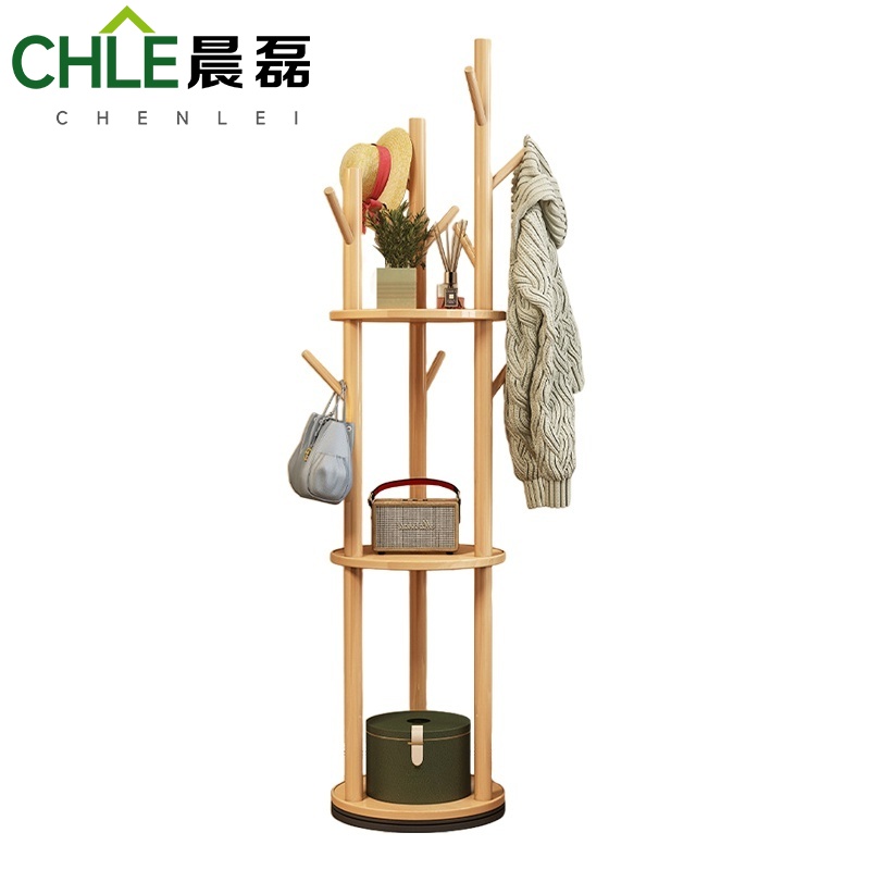 晨磊 衣帽架 40*40*165(原木色) 个高清大图