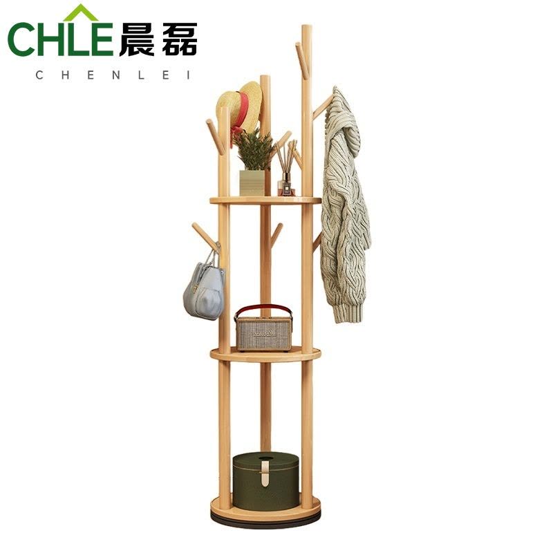 晨磊 衣帽架 40*40*165(原木色) 个图片