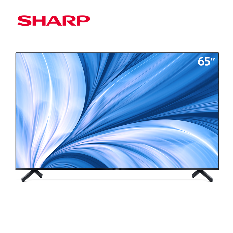 夏普(SHARP)4T-M65Q6CA 65英寸全面屏电视 4K超高清 语音智能网络平板电视 展示机挂墙版