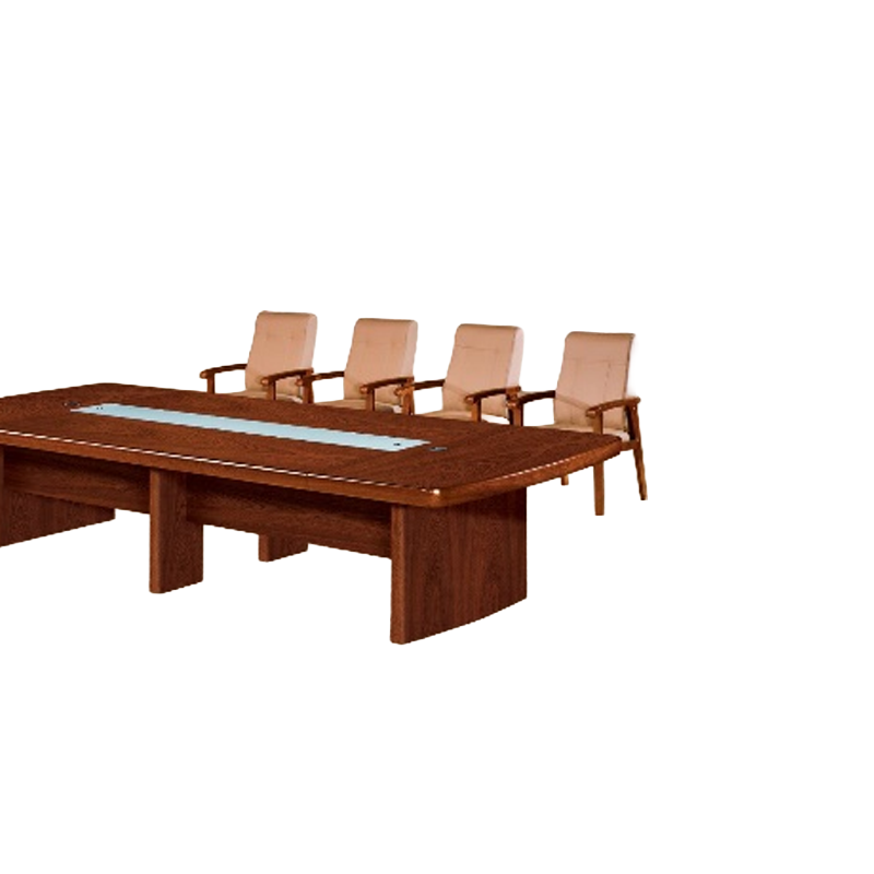 大央会议桌H-8135 3500W*1500D*760H办公家具会议桌长方形大型长桌简约现代会议室洽谈桌高清大图