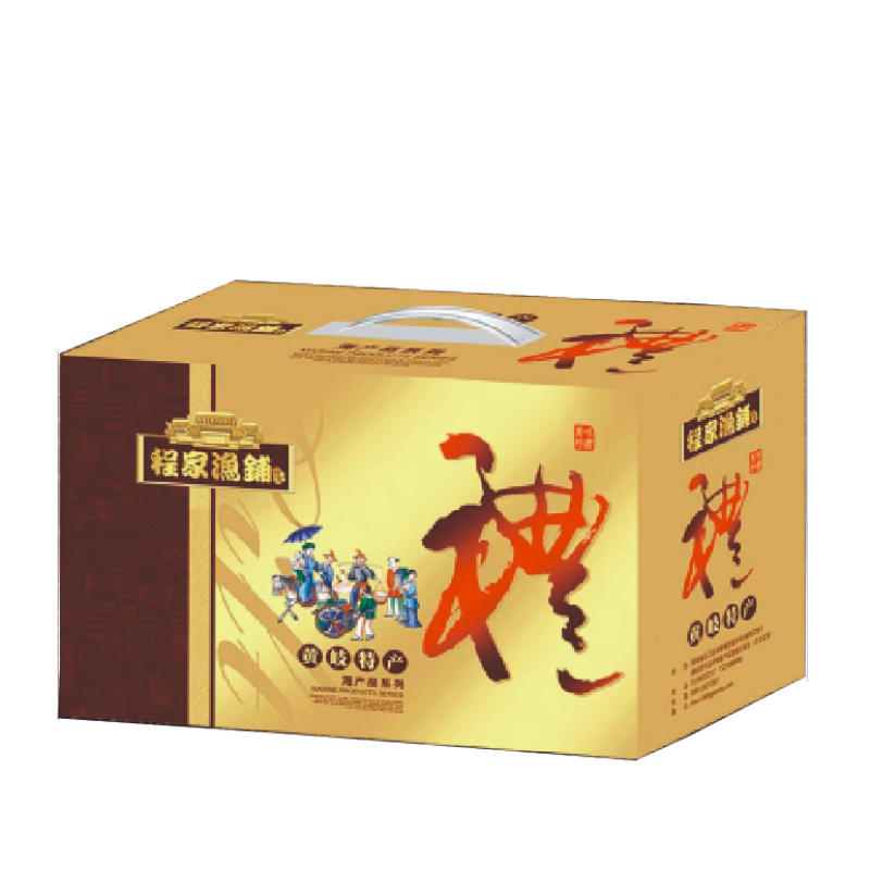 程家渔铺 碧海珍品组合 2658g 鱼面、蛏干、鱿鱼干、大黄鱼干、对虾干、虾皮、丁香鱼干、干贝 中秋年货组合