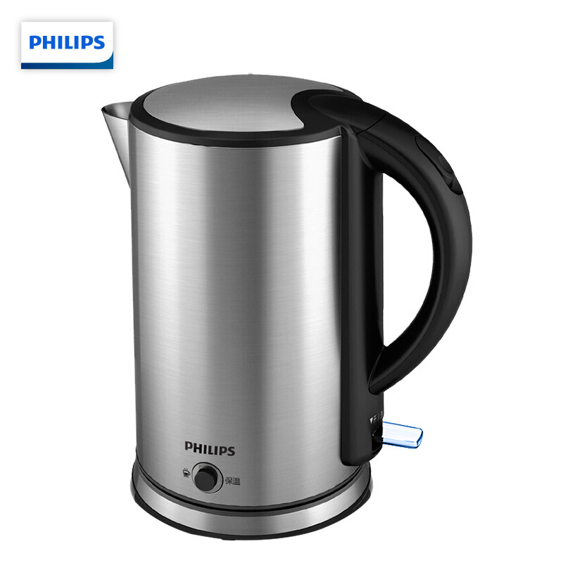 飞利浦(Philips)HD9316/03 电热水壶 304不锈钢 保温功能烧水壶 1.7L电水壶 单台价格