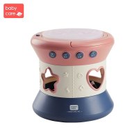 babycare婴儿手拍鼓0-1岁宝宝益智拍拍鼓6-12月儿童音乐早教玩具 米克洛蓝 7320