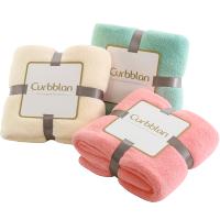Curbblan卡伴简约微米纺超柔浴巾儿童宝宝毯100*120cm