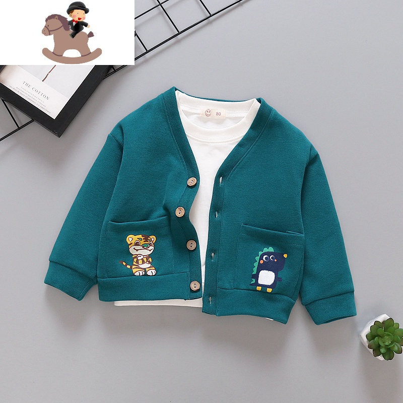 yuebin宝宝外套春秋婴儿童衣服女男童秋装开衫洋气婴童春季小童上衣