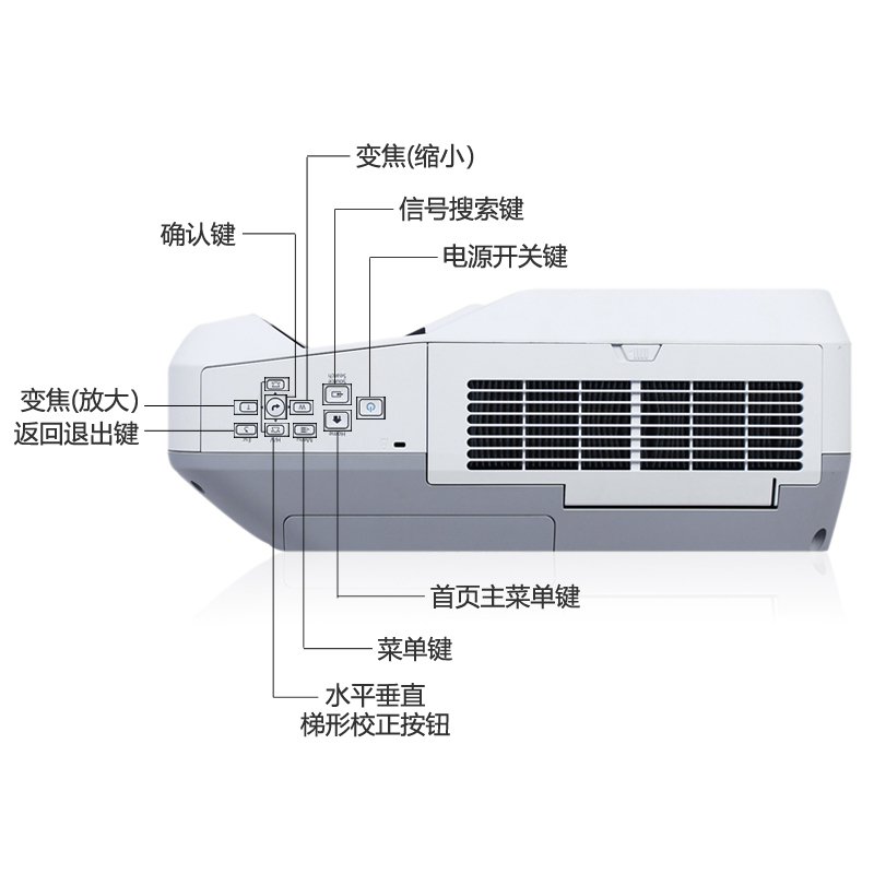 爱普生(EPSON)CB-710Ui手指互动型激光教育工程超短焦投影机教学投影1080P家用高清高清大图