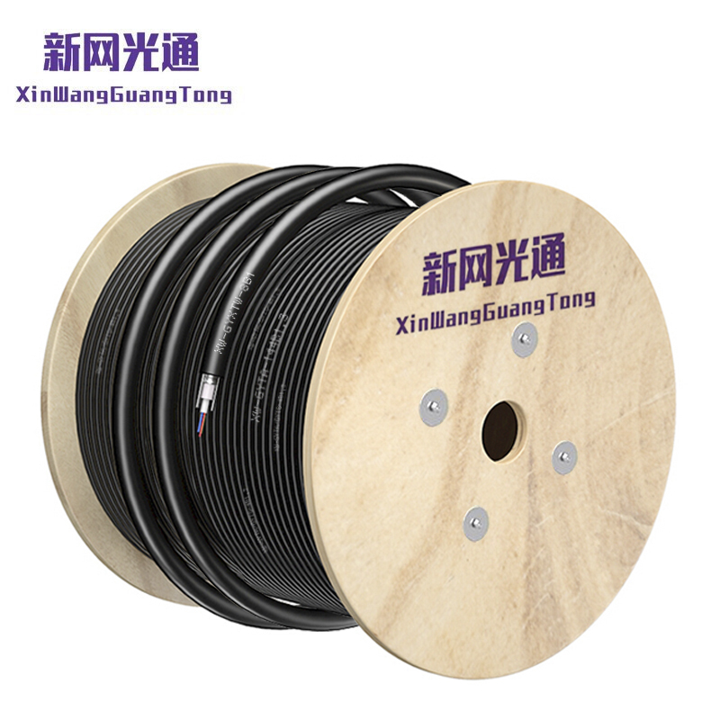 新网光通 XW-GYXTW-8B1-100m 室外单模中心束管式8芯铠装光缆光纤线 100m/卷