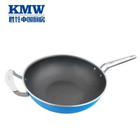 KMW绿鼎第四代不粘炒锅GpotlCB320004 304不锈钢锅具 32cm不粘炒锅 熔射不粘涂层 少油烟防焦糊