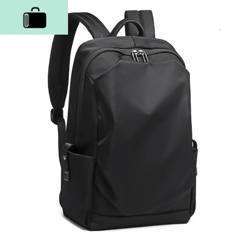 双肩包男休闲旅行男士背包高中初中大学生书包电脑工装潮牌大容量NEW LAKE 灰色/无/第二天发货图片