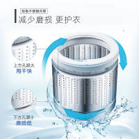 Haier/海尔洗衣机波轮小神童迷你小型全自动6.5公斤 漂洗甩二合一白色家用非变EB65M019