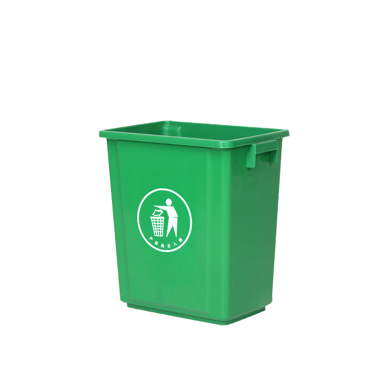 奇桄烁垃圾桶绿色40L个高清大图