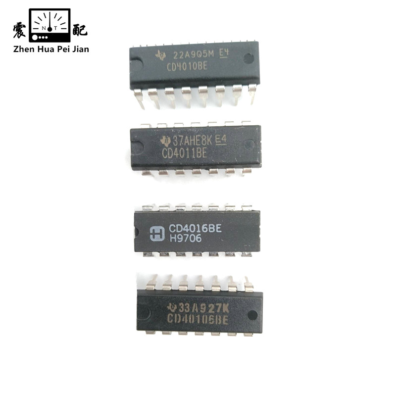震配 集成电路 芯片 CD4010BE/4011BE/CD4016BE/CD40106BE 块高清大图