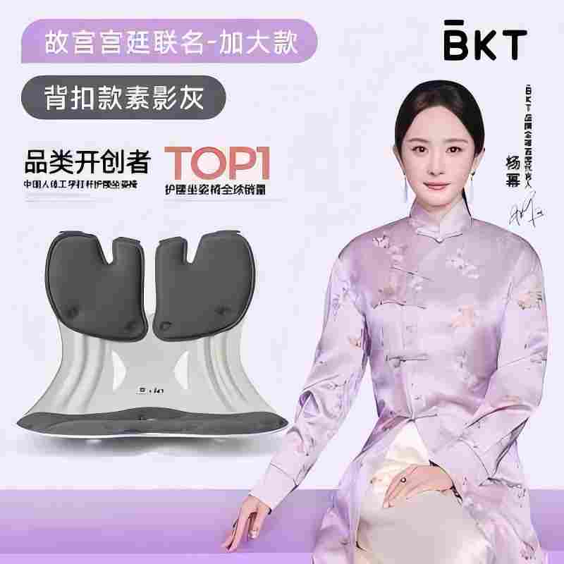 BKT人体工学护腰坐姿椅两件优惠价(备注颜色、尺寸)高清大图