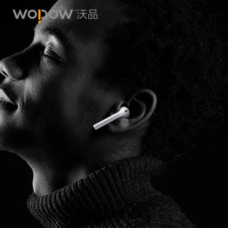 沃品 升级版TWS蓝牙耳机AirBass-白色高清大图
