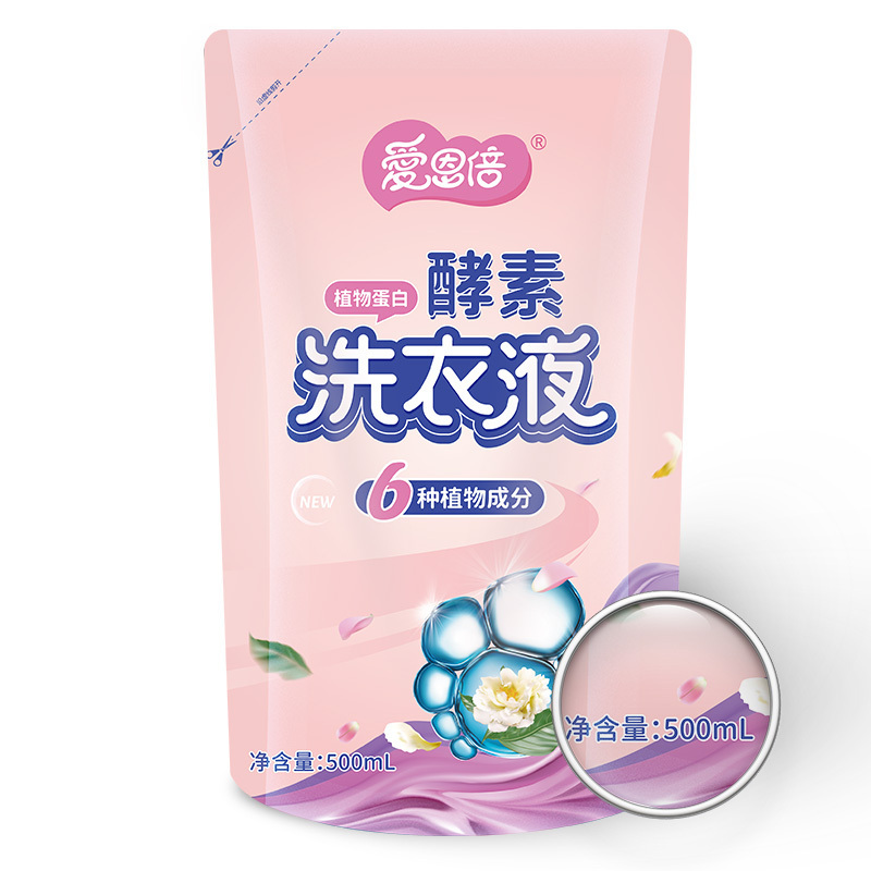 爱恩倍酵素洗衣液500ml袋*4包高清大图