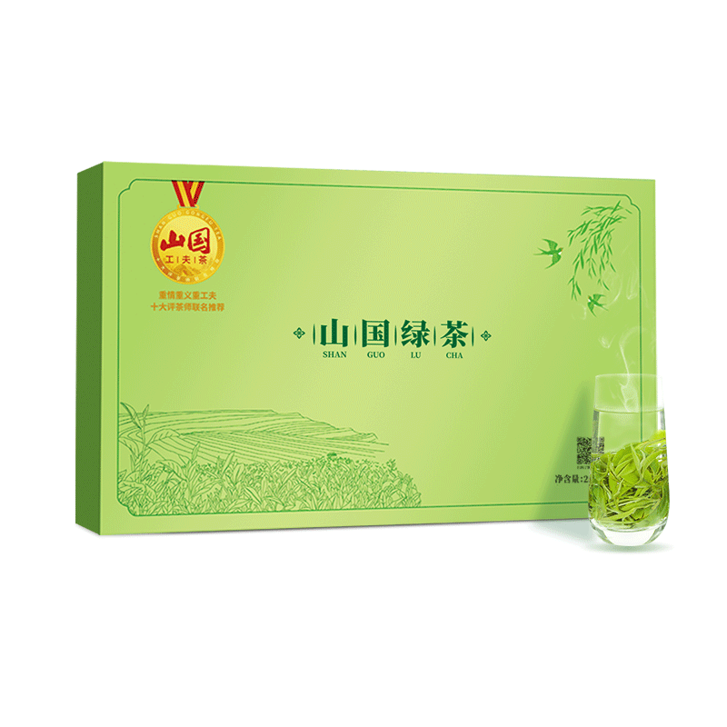 山国工夫茶山国绿茶255g视频