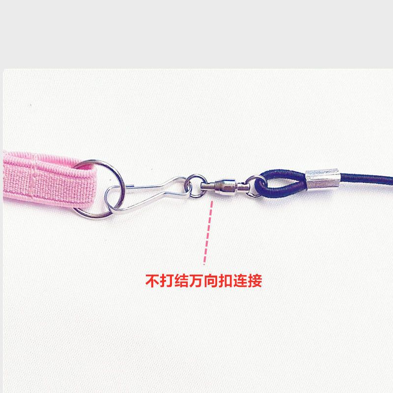 单独粉色小翅膀[无绳] 虎皮牡丹太平洋鹦鹉 玄风鹦鹉放飞绳外出飞行牵引绳超轻背带式不伤脚小太阳虎皮牡丹