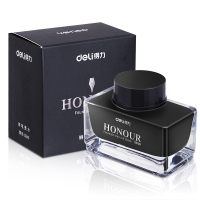 得力(deli)非碳素黑色钢笔墨水 30ml/瓶S636 单瓶装