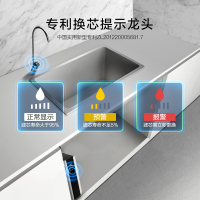 AO史密斯(A.O.Smith)厨下式家用直饮净水器R400XC7 小体积 1.2升大流量 净水机 纯水机