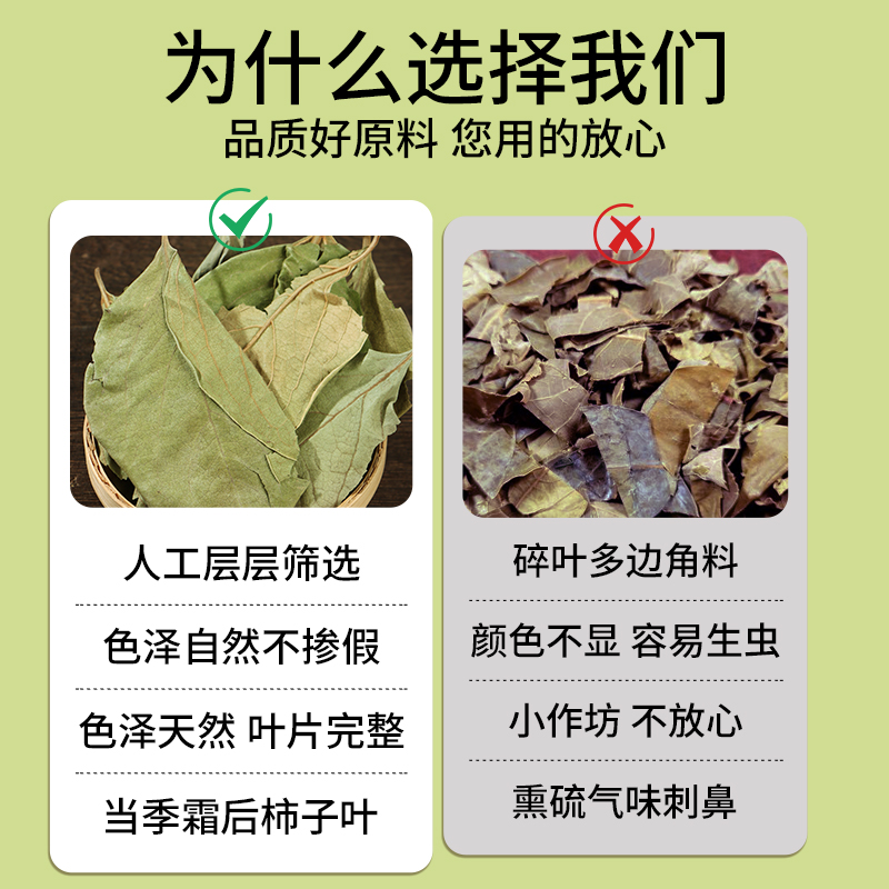 [买1送1同款]北京同仁堂内廷上用柿子叶20g鲜摘霜后干柿子叶降泡水喝血茶正品压官方旗舰店高清大图