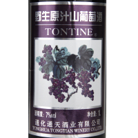 中国通天(TONTINE)野生原汁山葡萄酒1000ml 单支装
