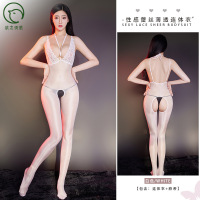 情趣内衣欲之诱惑性感透视高弹油亮高弹纯欲连体衣情趣内衣女 均码 白色