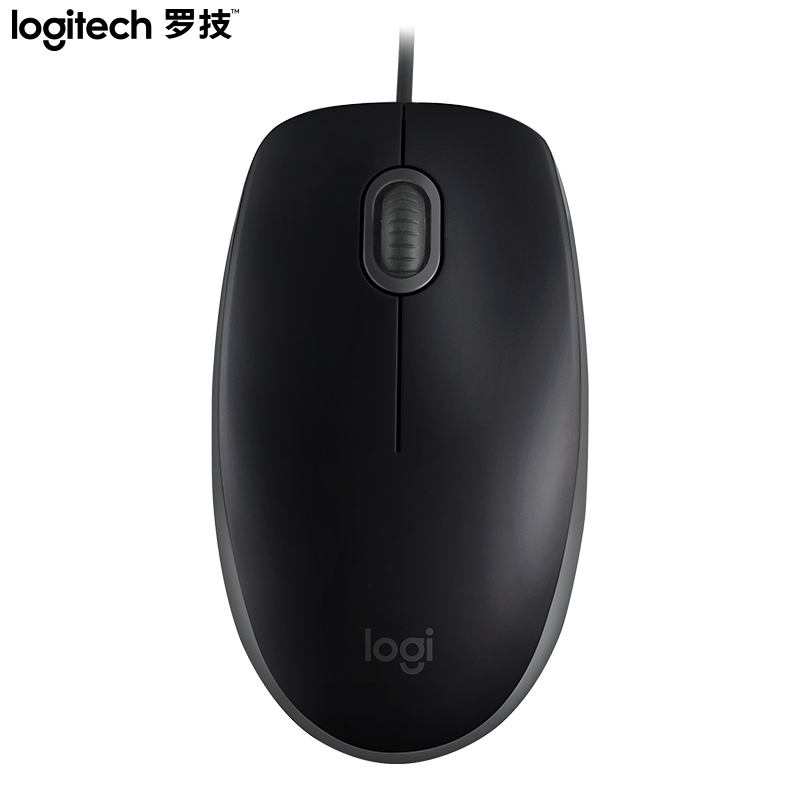 罗技(Logitech) M110 静音有线鼠标 2个装