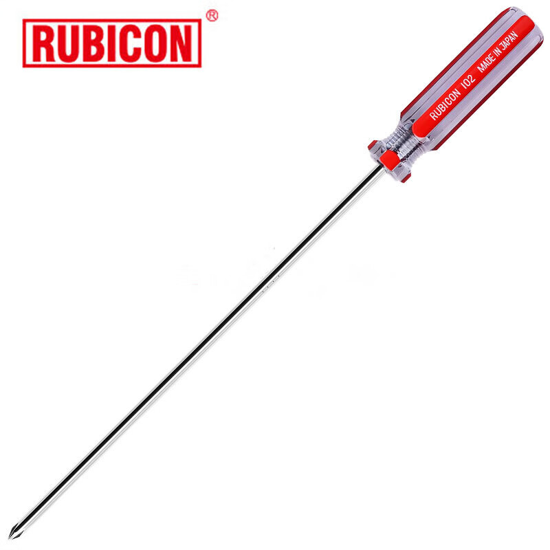 罗宾汉(RUBICON)螺丝刀起子十一字101/2/6/07系列带磁彩条批加硬螺丝批 106 12寸 一字 8*300m高清大图