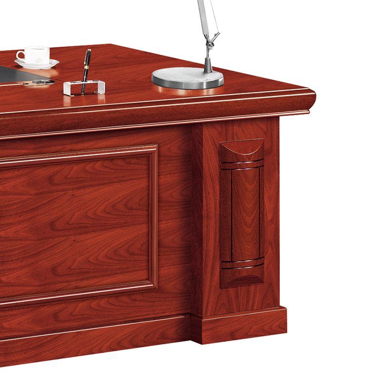 中豫鑫泽 ZYXZ4052220 油漆家具老板桌大班台办公桌主管经理桌含副柜 2米高清大图