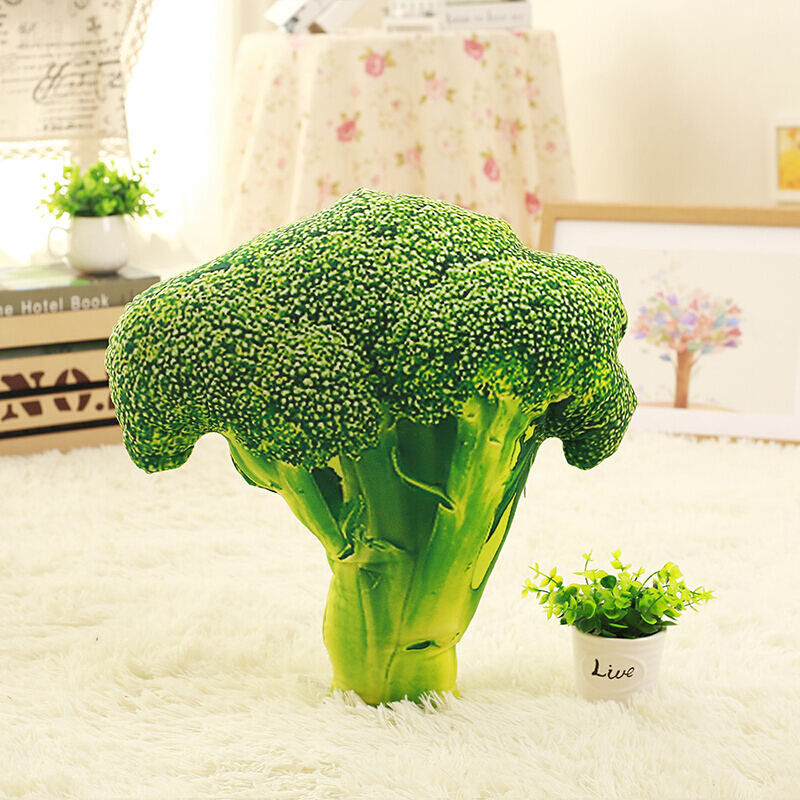 创意仿真蔬菜大白菜抱枕3D毛绒趴睡枕食物办公室午休棉靠背腰靠垫青苹果见描述