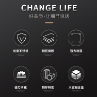 麦可可 304不锈钢厨房置物架多功能收纳调料架刀具刀架三层砧板筷子筒
