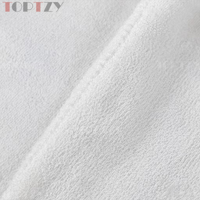 toptzy TZ5071509 洗车毛巾清洁抹布 300*700 白色 5个装高清大图