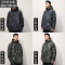 SUNTEK春季迷彩工装外套男潮牌宽松加肥加大胖子大码上衣加绒棉服夹克