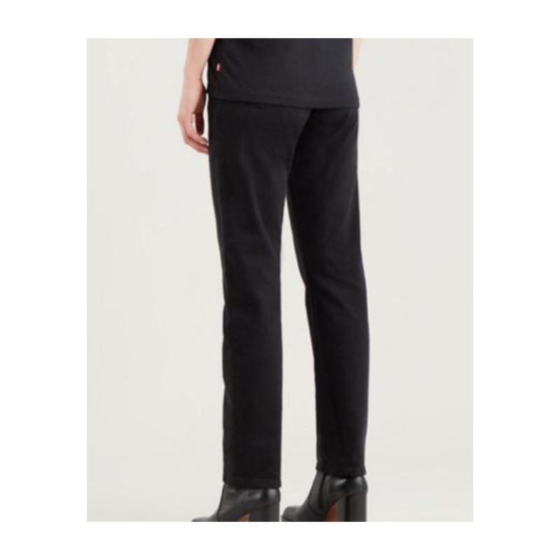 Levi’s女士直筒牛仔裤高弹显瘦棉质腰带环纽扣拉链开合九分裤高清大图