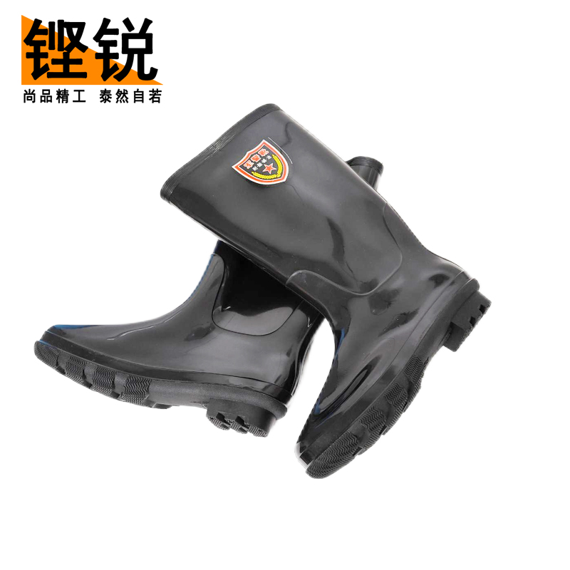 铿锐 中筒雨鞋 防水雨鞋高清大图