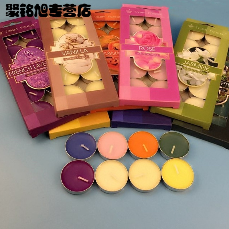 香薰蜡烛小蜡烛无烟蜡烛除味精油浪漫创意生日摆图茶蜡表白蜡烛-桉树10只一盒