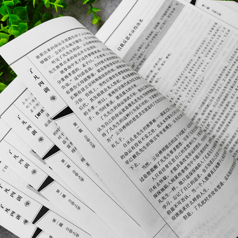 [正版] 了凡四训详解版 原版全译白话文国学经典诵读书 我命由我不由天自我励志修身养性的书 中国哲学人生的智慧古典文学高清大图
