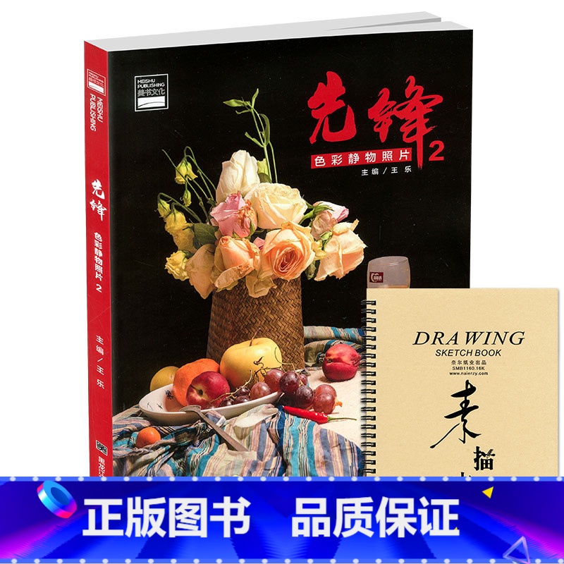【正版】8成新2019先锋色彩静物照片2美书文化王乐色彩基础单体组合果蔬花卉水粉静物照片写生对画临摹范本高校联考题国美